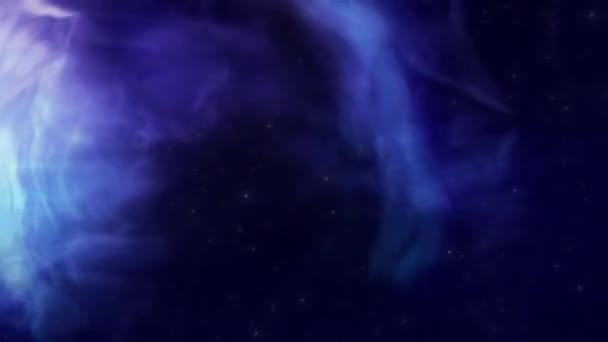 Flyger Genom Stjärnorna Universum Nebulosor Reser Förbi Stjärnor Med Rörliga — Stockvideo