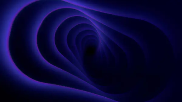 Soyut sihirli enerji uzayda dönen siyah mor çizgiler. Soyut minimalist lüks girdap enerji akışı. Parlayan ışınlar geometrik bir tünel yüzeyi boyunca hareket eder.