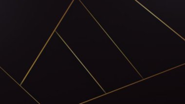 Koyu kırmızı arkaplanda altın renkli parlak çizgiler. Modern iş boş şekiller ekran koruyucu. Minimum hareket prim arkaplanı. Çizgili kraliyet geometrik lüks tasarımı. 4k 60fps döngülü grafik.