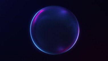  Şekil verilmiş mavi eğimli küre, pürüzsüz 4K 60FPS döngüsünde yavaşça parlıyor. Fütüristik hareket grafikleri, dijital markalaşma ve sunumlar için ideal.