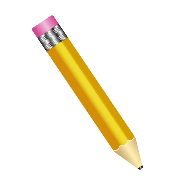 Vektorillustration Bleistift Isoliert Auf Hellem Hintergrund — Stockvektor