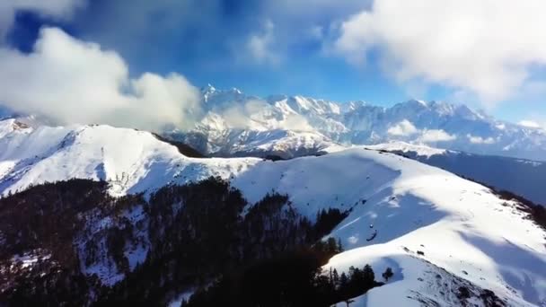 Widok Lotu Ptaka Góry Himalaje — Wideo stockowe