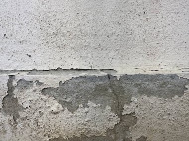 Beton desenli arka plan, duvardan kazınmış boya, zemin çatlamış, ev boyası soyulmuş, zemin şişmiş..