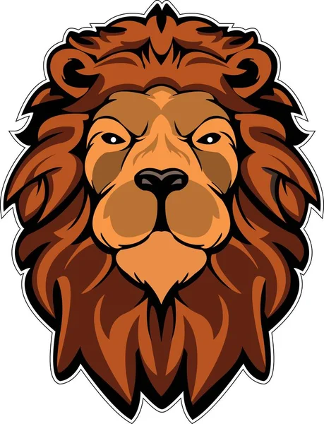Löwenkopf Vektor Illustration — Stockvektor