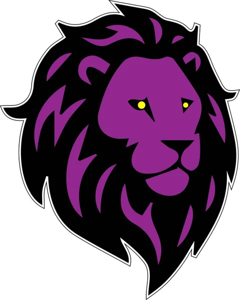 Tête Lion Illustration Vectorielle — Image vectorielle