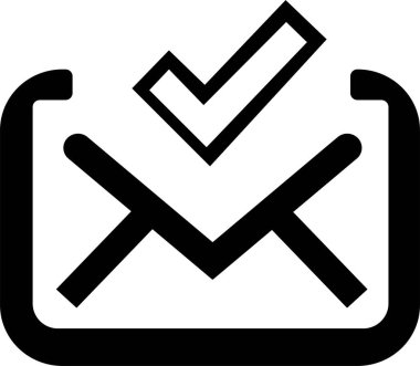 ileti ikonu vektör illüstrasyonu