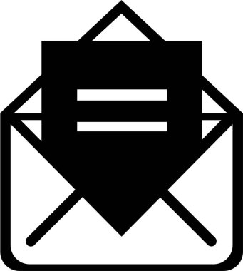 ileti ikonu vektör illüstrasyonu