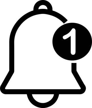 Çan simgesi vektör illüstrasyonu