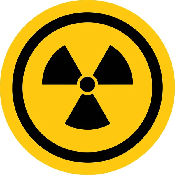 Symbol Nuklearny Białym Tle — Wektor stockowy