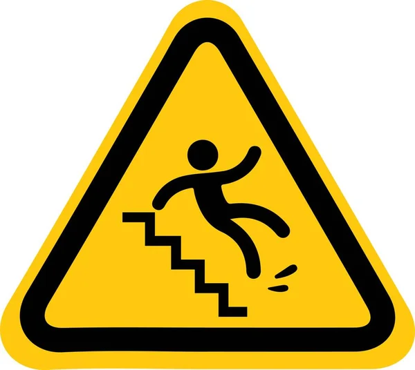 Vektor Illustration Von Rutschigen Treppen Symbol — Stockvektor