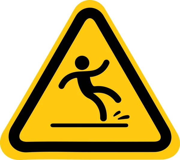 Vektor Illustration Des Glitschigen Fußbodensymbols — Stockvektor