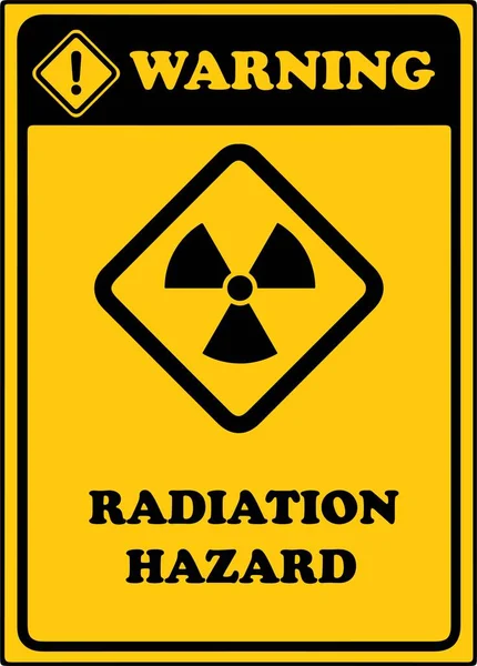 Предупредительный Знак Радиации — стоковый вектор