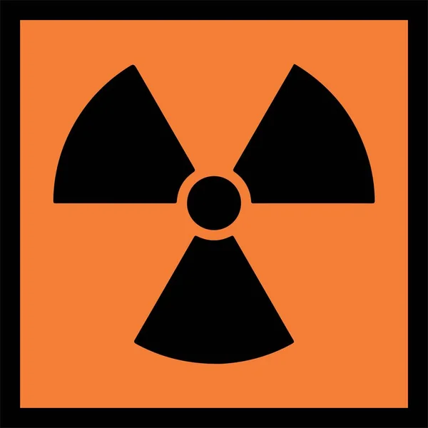 Symbol Nuklearny Prosta Ilustracja Wektora — Wektor stockowy