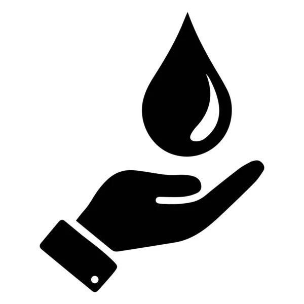 Hand Drop Icon — Stock Vector