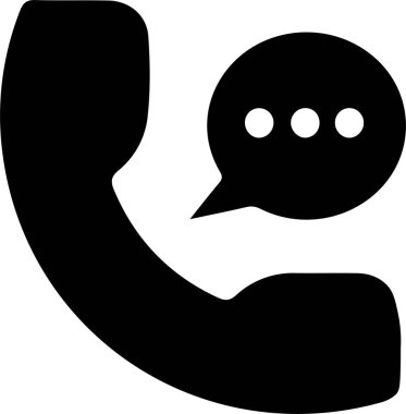 Ana hat biçiminde iletişim telefon simgesi ara