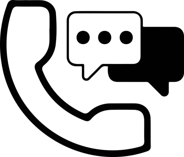 Call Phone Communication Icon Outline Style — Stock Vector