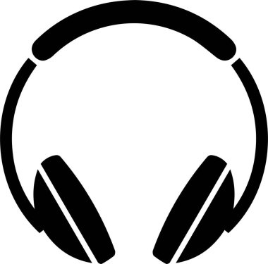 Kulaklık. Web simgesi basit illüstrasyon