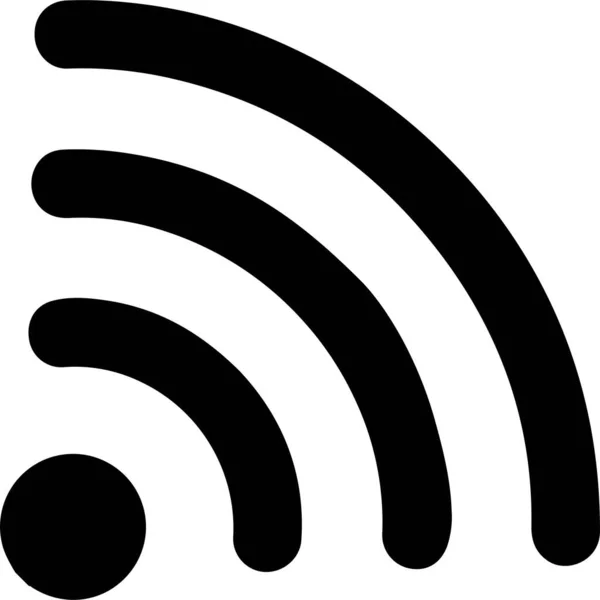 Wifi Web Icon Design Semplice — Vettoriale Stock