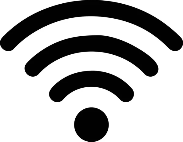 Icona Wifi Internet Wifi Stile Contorno — Vettoriale Stock