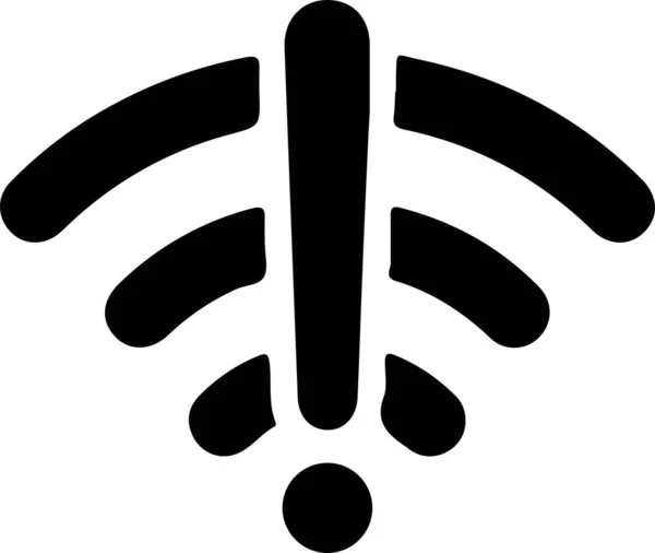 Icona Del Segnale Wifi Semplice Illustrazione Vettoriale — Vettoriale Stock