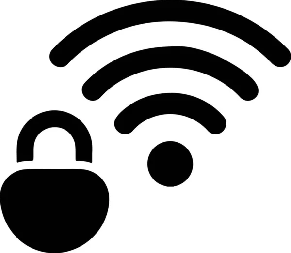 Icona Della Connessione Wireless Internet Wifi — Vettoriale Stock