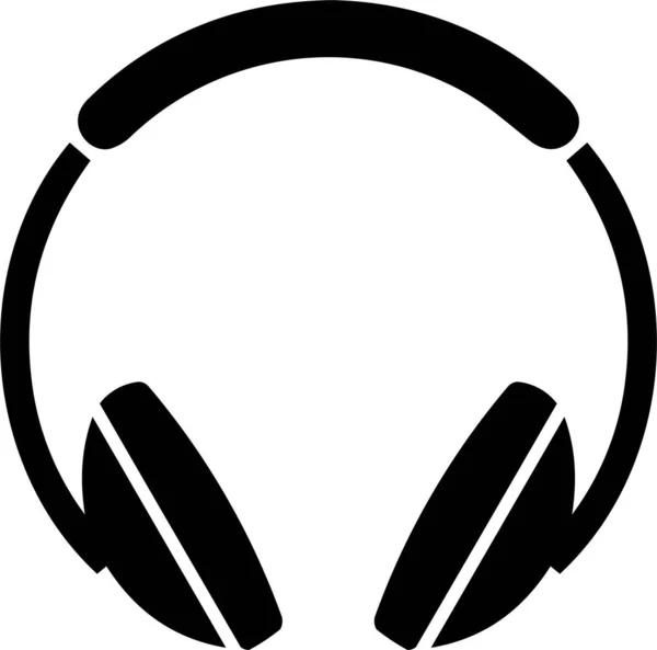 Kopfhörer Web Symbol Einfache Illustration — Stockvektor