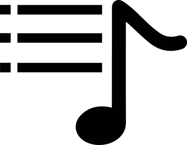 Música Notas Nota Icono — Vector de stock