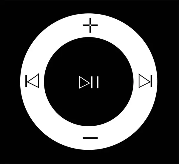 音楽アイコンのベクトル図 — ストックベクタ