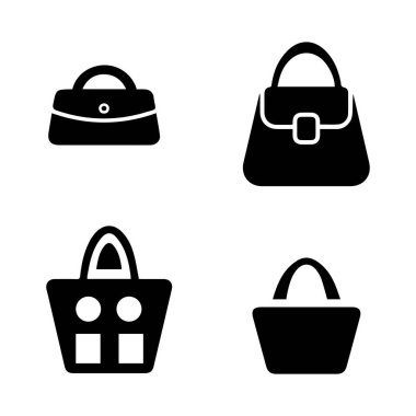 alışveriş poşeti simge vektörü.