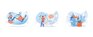 Öğrenciler bilgeliği öğrenir ve yeni ufukları keşfederler. VR gözlüklü küçük çocuk evde insan yolu simülasyon bilimi okuyor. Eğitim için para biriktir. Öğrenme süreci konsepti öğrencileri. Düz vektör resimlemesini ayarla.