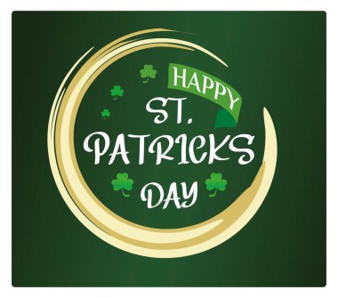 Celebrate St. Patrick's Day St. Patrick's Day with a festive design featuring green shamrocks. Auspicious Irish traditional celebration. St Patrick's Day concept. Flat vector illustration.