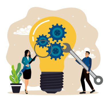 Üretkenliği arttırmak için takım çalışması. İş ekipleri yaratıcılık, yenilik ve işbirliği ile sorun çözmede işbirliği yapmaktadırlar..