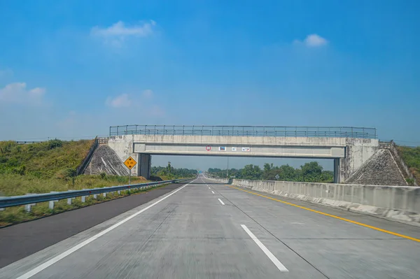Endonezya Daki Paralı Yolların Atmosferi Sakin Toll Karayolu Köprüsü Endonezya — Stok fotoğraf