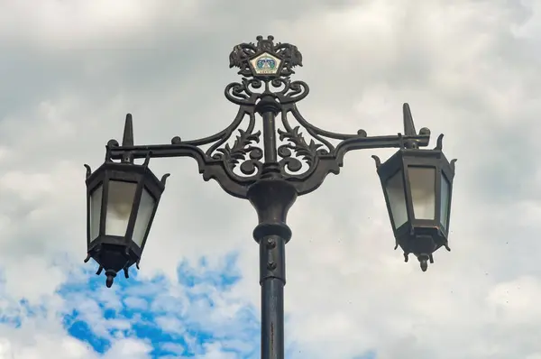 Pedestrian lights in the form of retro Paris lanterns