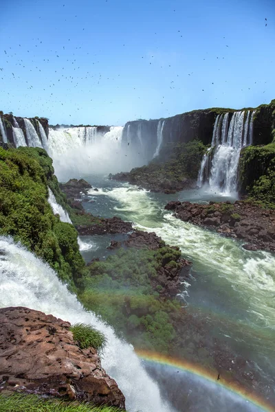 Mighty Iguazu Falls Brasilien — Stockfoto