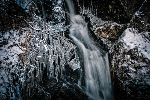 Der Eisige Norwegische Winter — Stockfoto