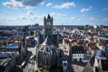 Gent, Belçika, havadan görünümü