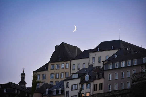 룩셈부르크의 초승달 — 스톡 사진
