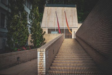 Modern Vaduz Parlamento Binası Merdivenleri - Lihtenştayn
