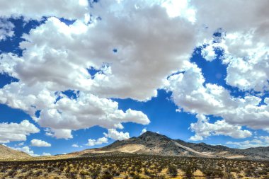 Mojave, Kaliforniya 'daki Karayolu' nun Arid Peyzajı