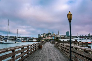 View from Pier 41 to Downtown San Francisco, California clipart