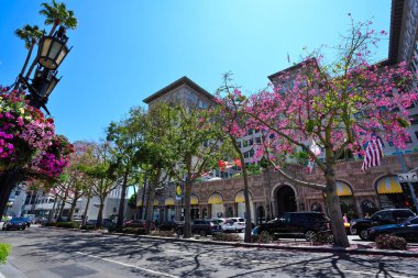 Wilshire Bulvarı Bir Yaz Günü - Beverly Hills, Kaliforniya