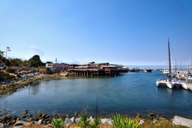 Monterey Rıhtımı 'ndan Old Fisherman' s Wharf - California, ABD