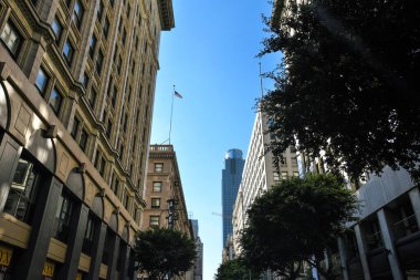 5. Cadde 'deki Amerikan Bank Tower in the Background - Downtown Los Angeles, California