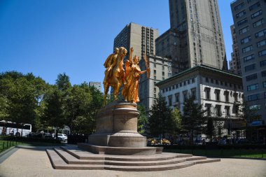Grand Army Plaza 'daki Sherman Anıtı - Manhattan, New York