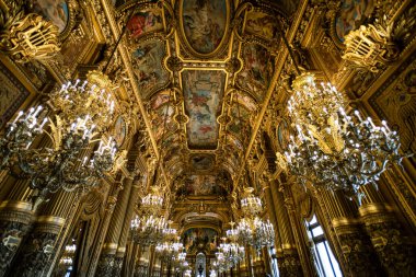 Garnier Operasının Opulent Grand Fuar Salonu - Paris, Fransa