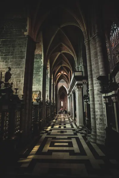 Saint Bavo Katedrali Gotik Koridoru - Gent, Belçika