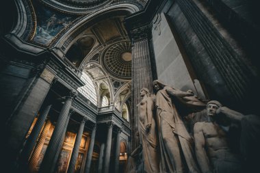 Neoclassical Grandeur and Monument to Diderot in Pantheon - Paris, France clipart