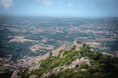 Pena Palace - Sintra, Portekiz 'den Moors ve Sintra Kırsal Bölgesi Kalesi