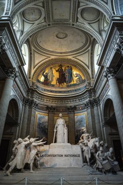 Pantheon 'daki La Convention Nationale Anıtı - Paris, Fransa
